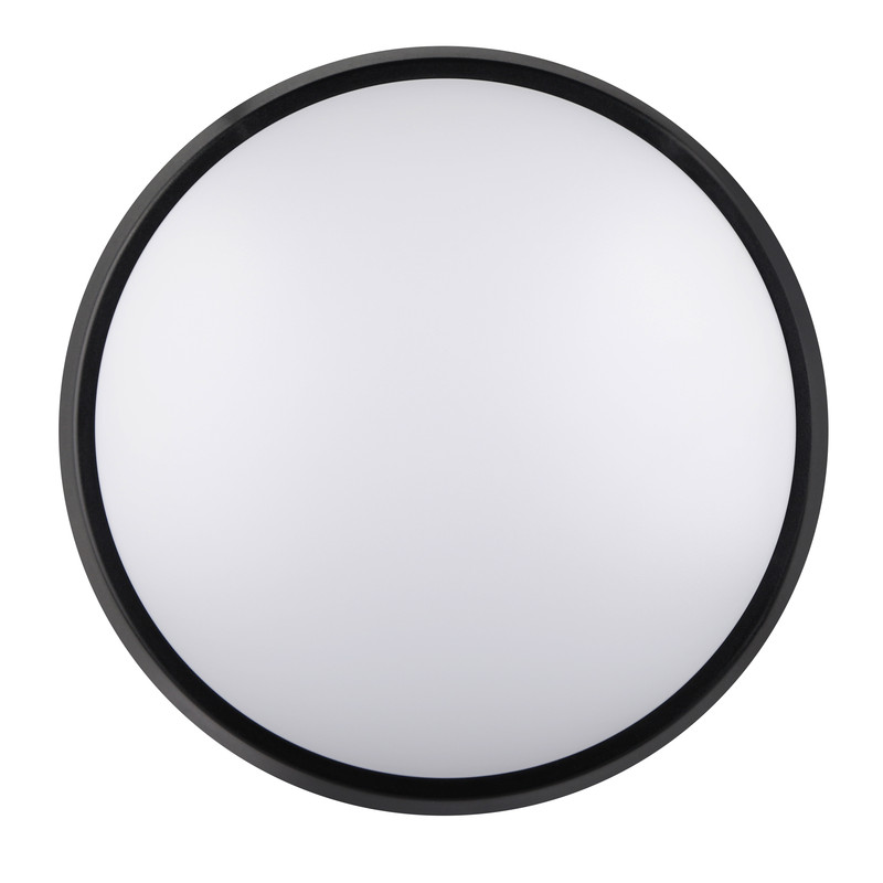 Luceco rond LED buitenlamp zwart/wit IP54 10W 700lm 4000K