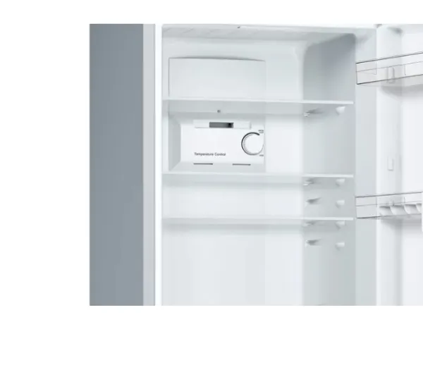 Bosch Serie | 2 KGN34NLEB - Køleskab/fryser - bund-fryser - bredde: 60 cm - dybde: 66 cm - højde: 186 cm - 300 liter - Klasse E - inox-look