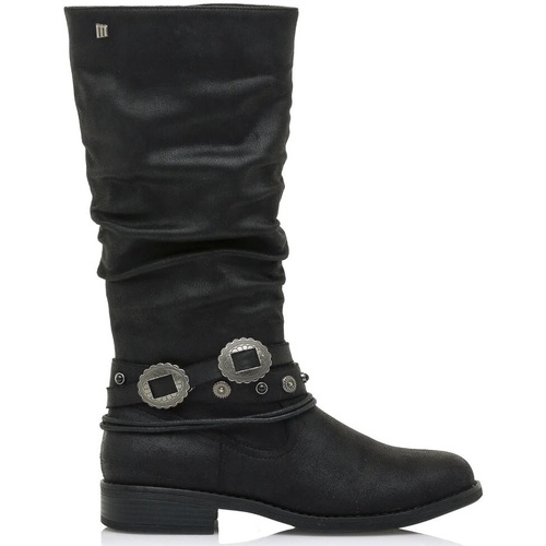 MTNG - MUSTANG BOTA DE MUJER JOVEN NEGRO Negro