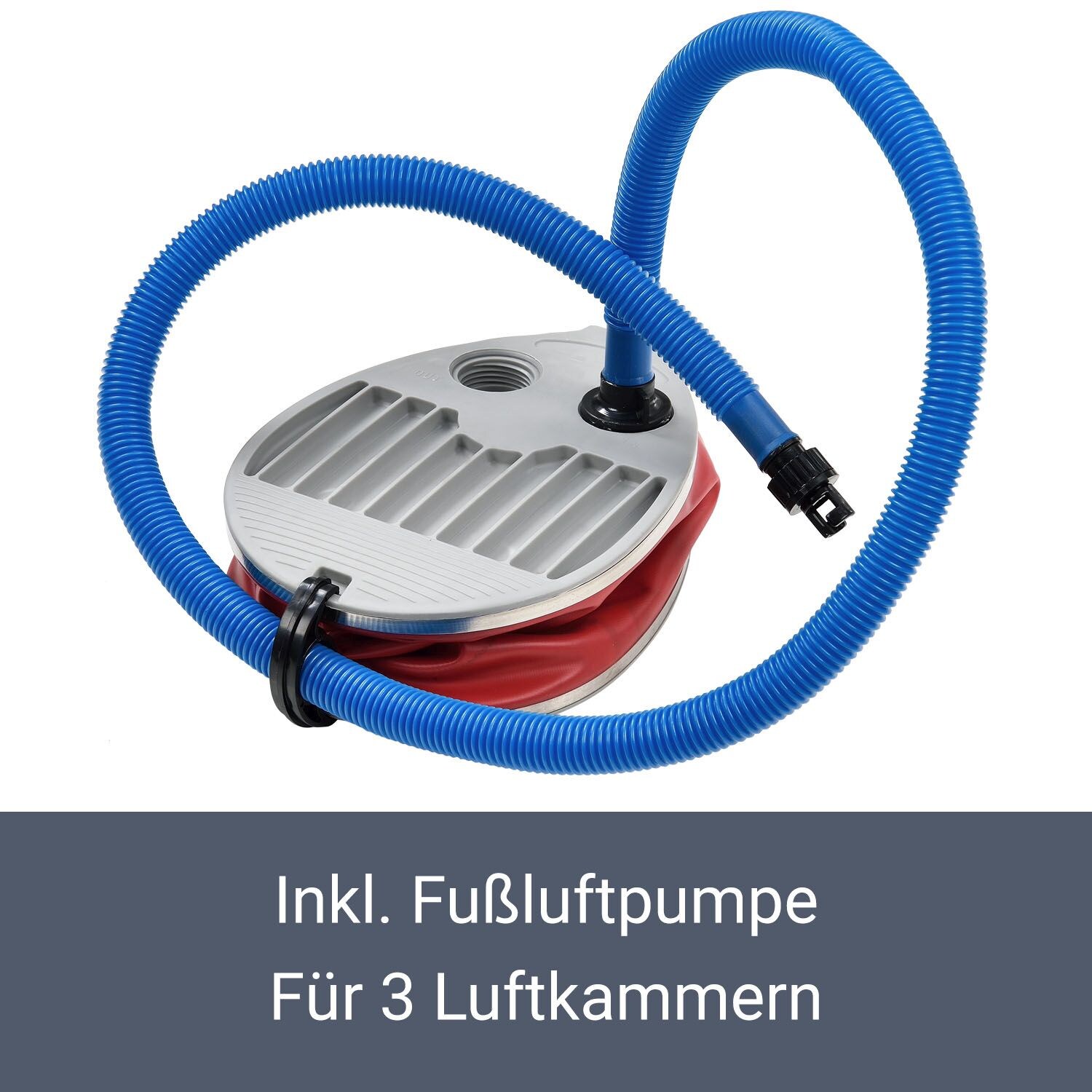 ArtSport Schlauchboot 3,80m mit 2 Sitzbänke, Aluboden, Paddel, Pumpe, Tasche & Reparaturset