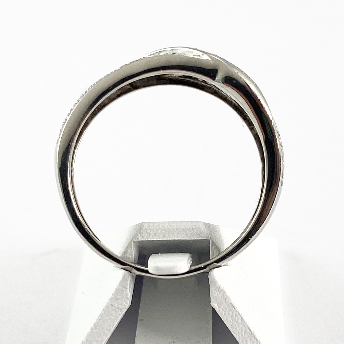 Bague d'occasion or 375 blanc diamant