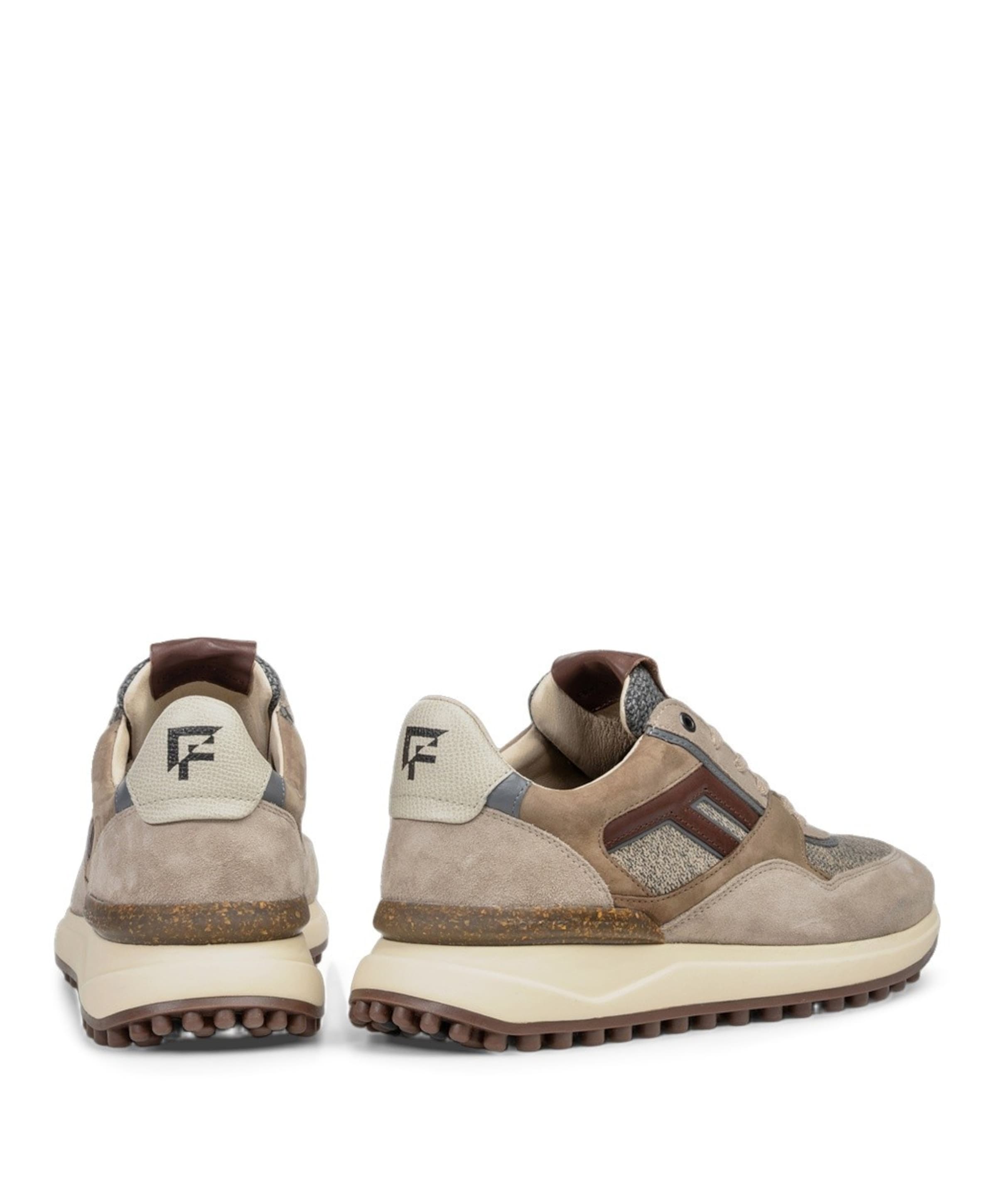 Floris van Bommel heren sneakers bruin