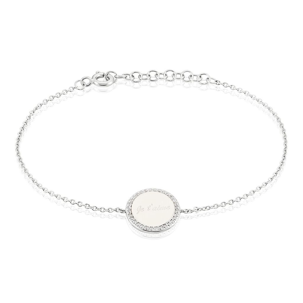 Bracelet Argent Blanc Amika Oxydes De Zirconium