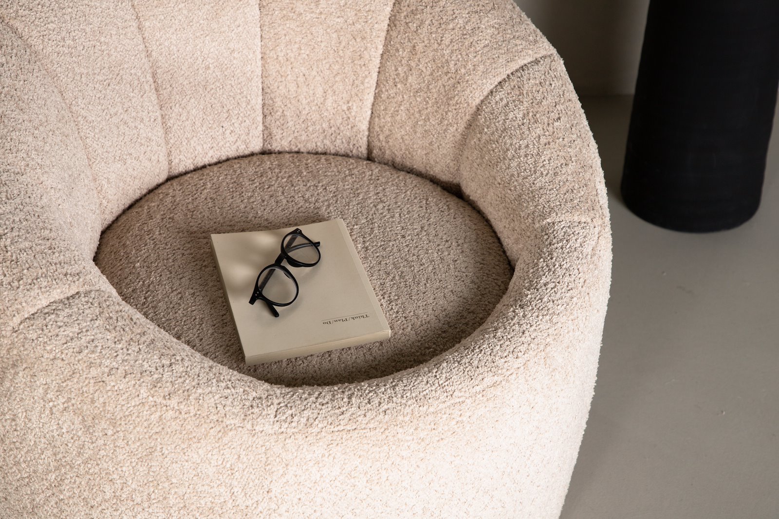 Warren stol Beige boucle\n