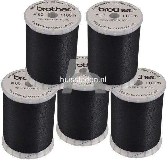 Brother - Spoeldraad - Zwart - 100% Polyester - 1 Stuk