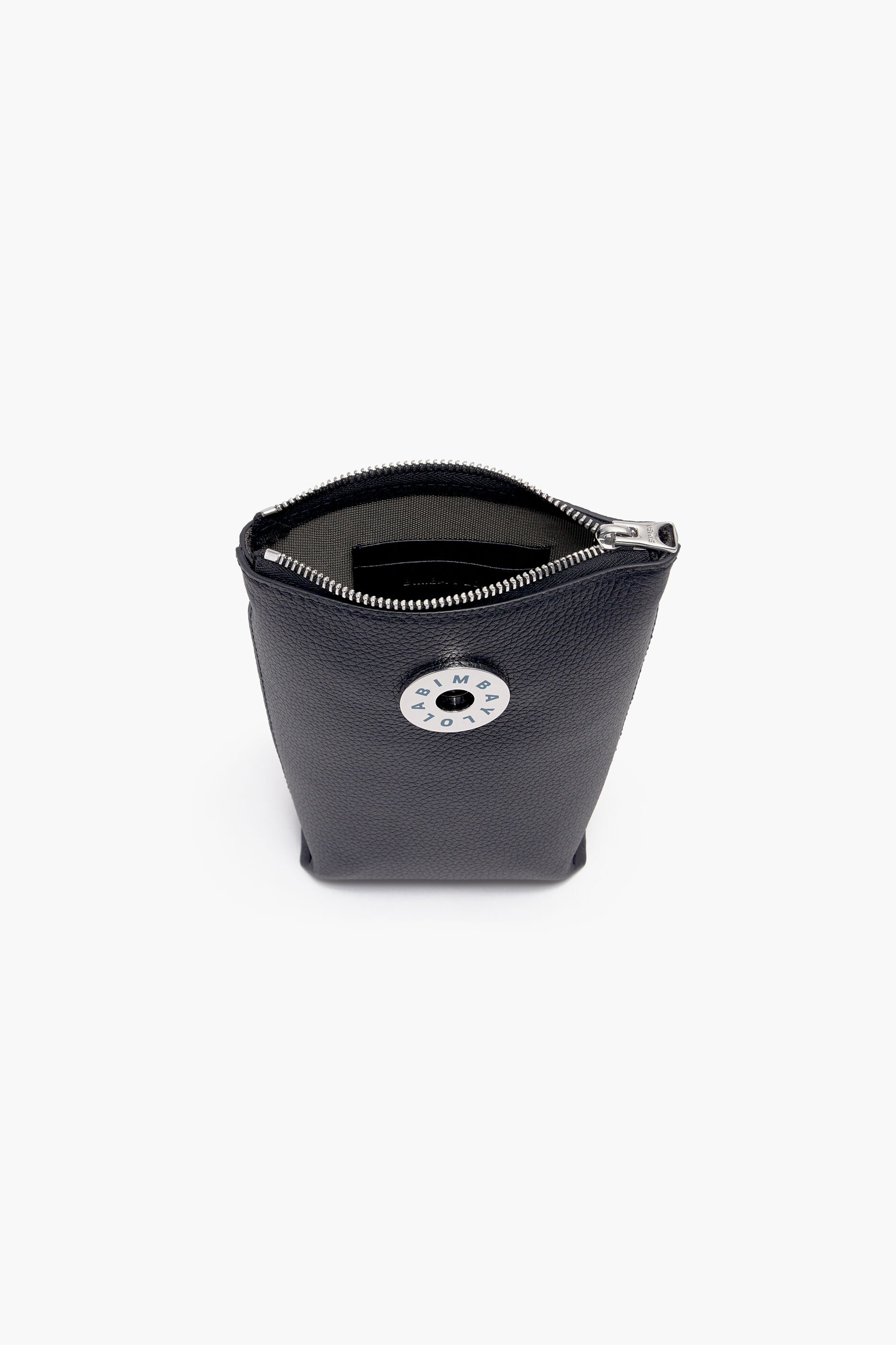 Bolsa de ombro XS em couro preto