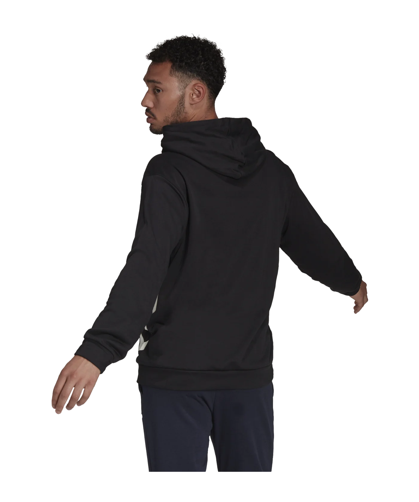 adidas Essentials GL Hoody Schwarz Weiss