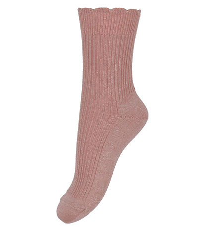 MP Socken - Bambus - Celosia - Silber Pink m. Glitzer