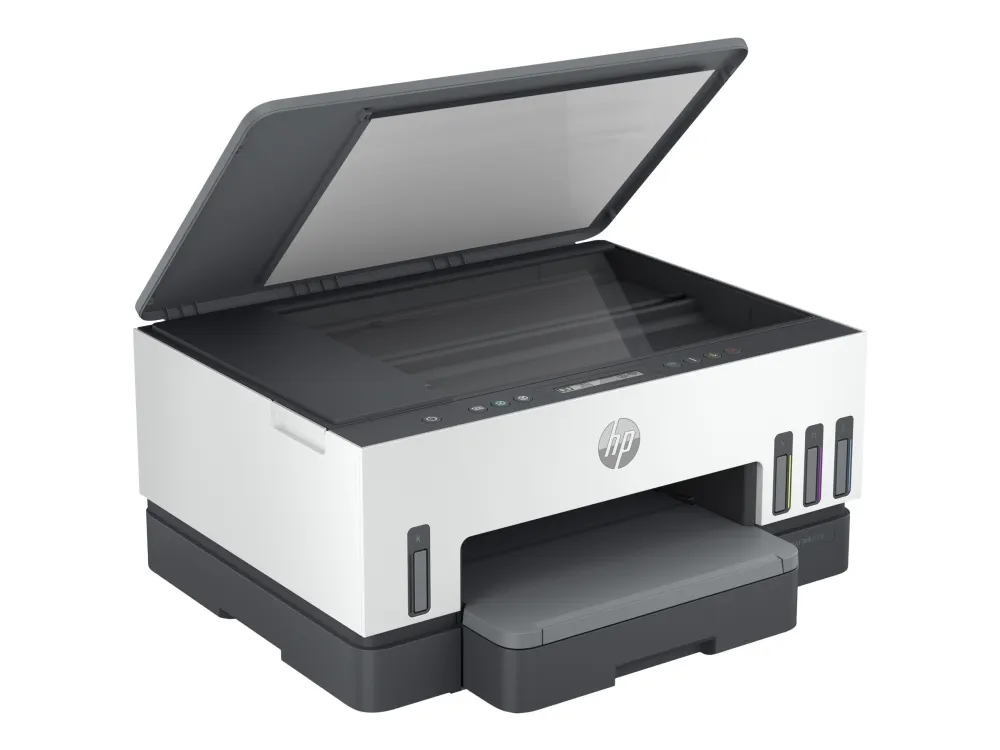 HP Smart Tank 7005 All-in-One - Multifunktionsprinter - farve - blækprinter - kan genopfyldes - Letter A (216 x 279 mm)/A4 (210 x 297 mm) (original) - A4/Legal (medie) - op til 15 spm (udskriver) - 250 ark - USB 2.0, Wi-Fi(ac), Bluetooth