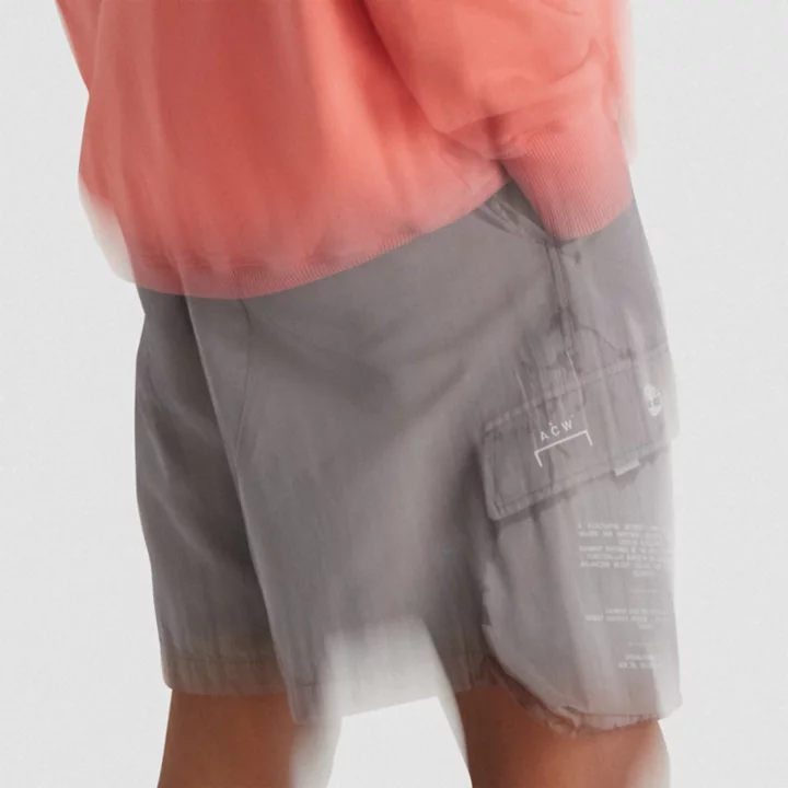 Shorts cargo Timberland x A-COLD-WALL* Future73 unissex em cinza escuro