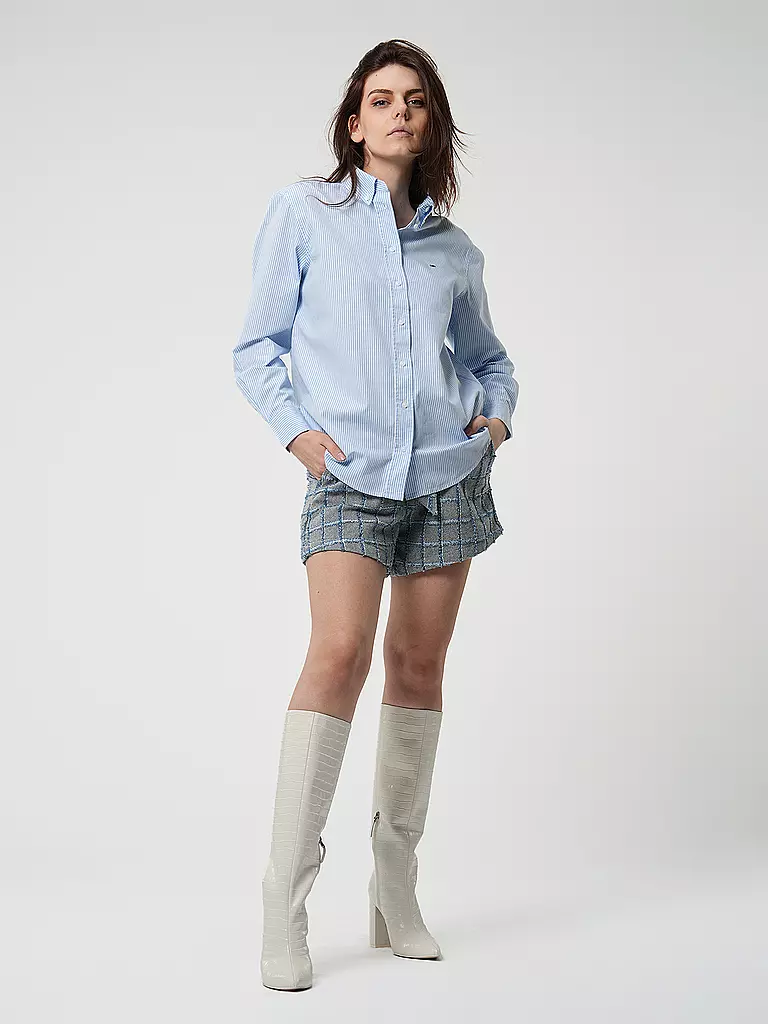 TOMMY JEANS Hemdbluse  hellblau