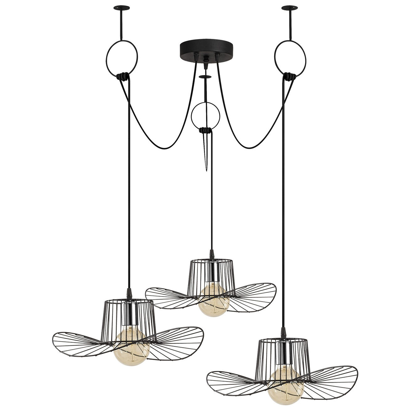 Opviq Suspension Tel 6741 noir  - H.122xD.118 cm