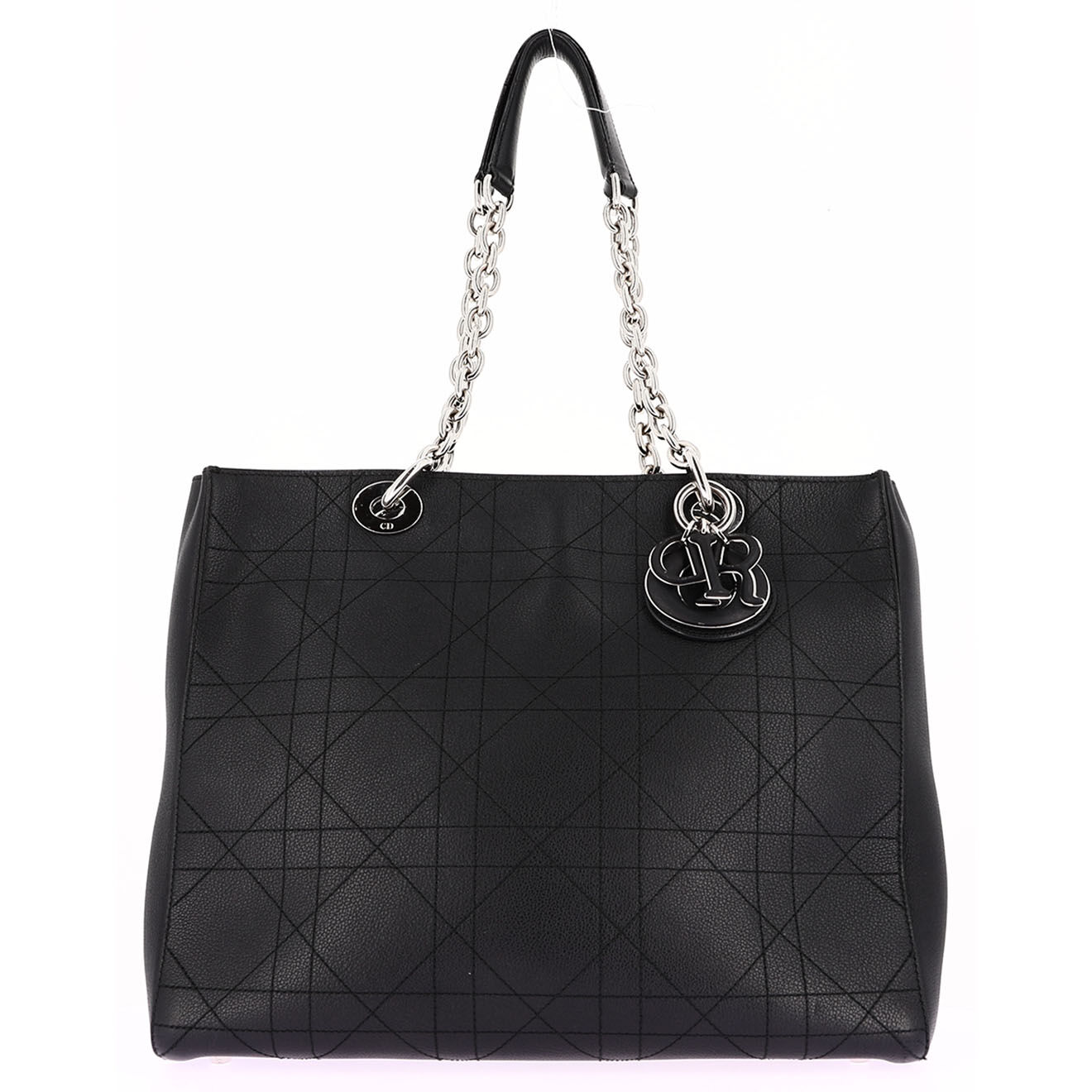 Dior Sac porté épaule UltraDior en Cuir Cannage noir - Neuf sans étiquette - L.33 cm