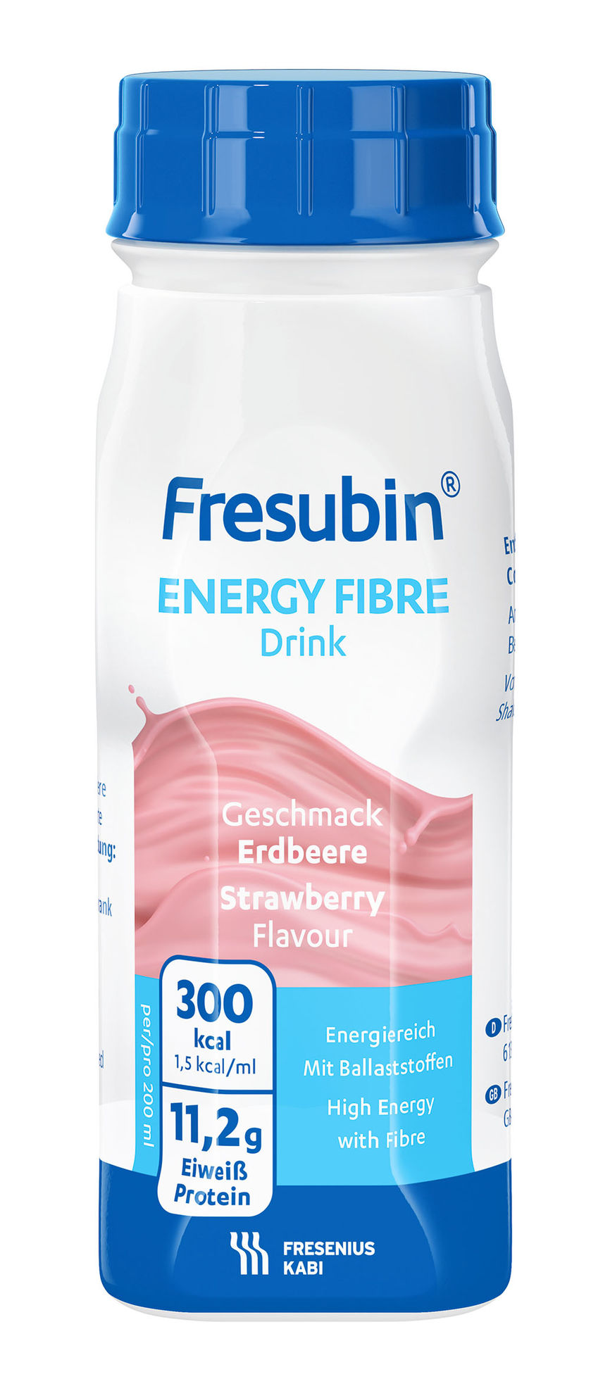 Fresubin Energy Fibre Drink Jordbær 4x200 ml
