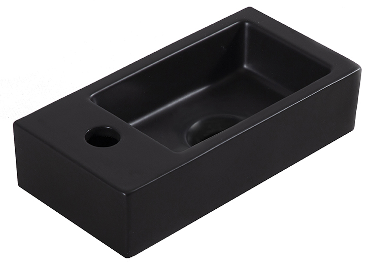 SHOWMODEL: Mueller Mini Apa links fontein 360x180x90 mat zwart