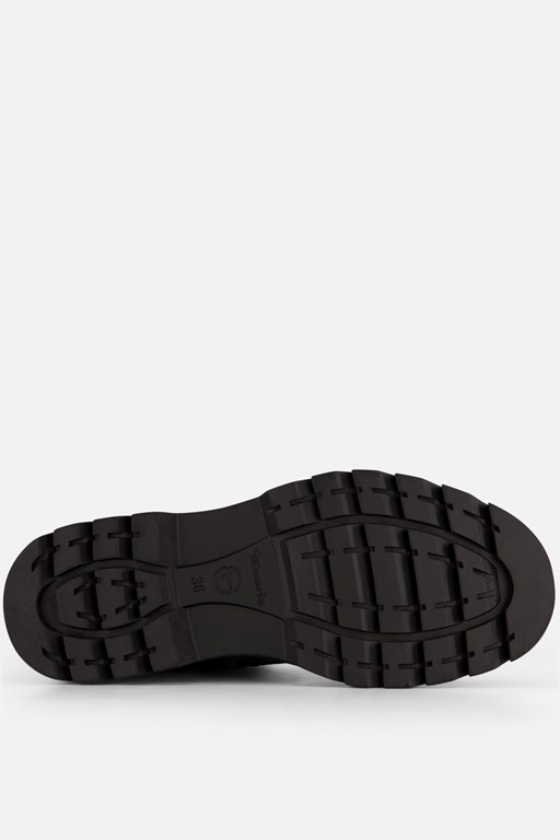 Tamaris Leopard Veterboots zwart Textiel