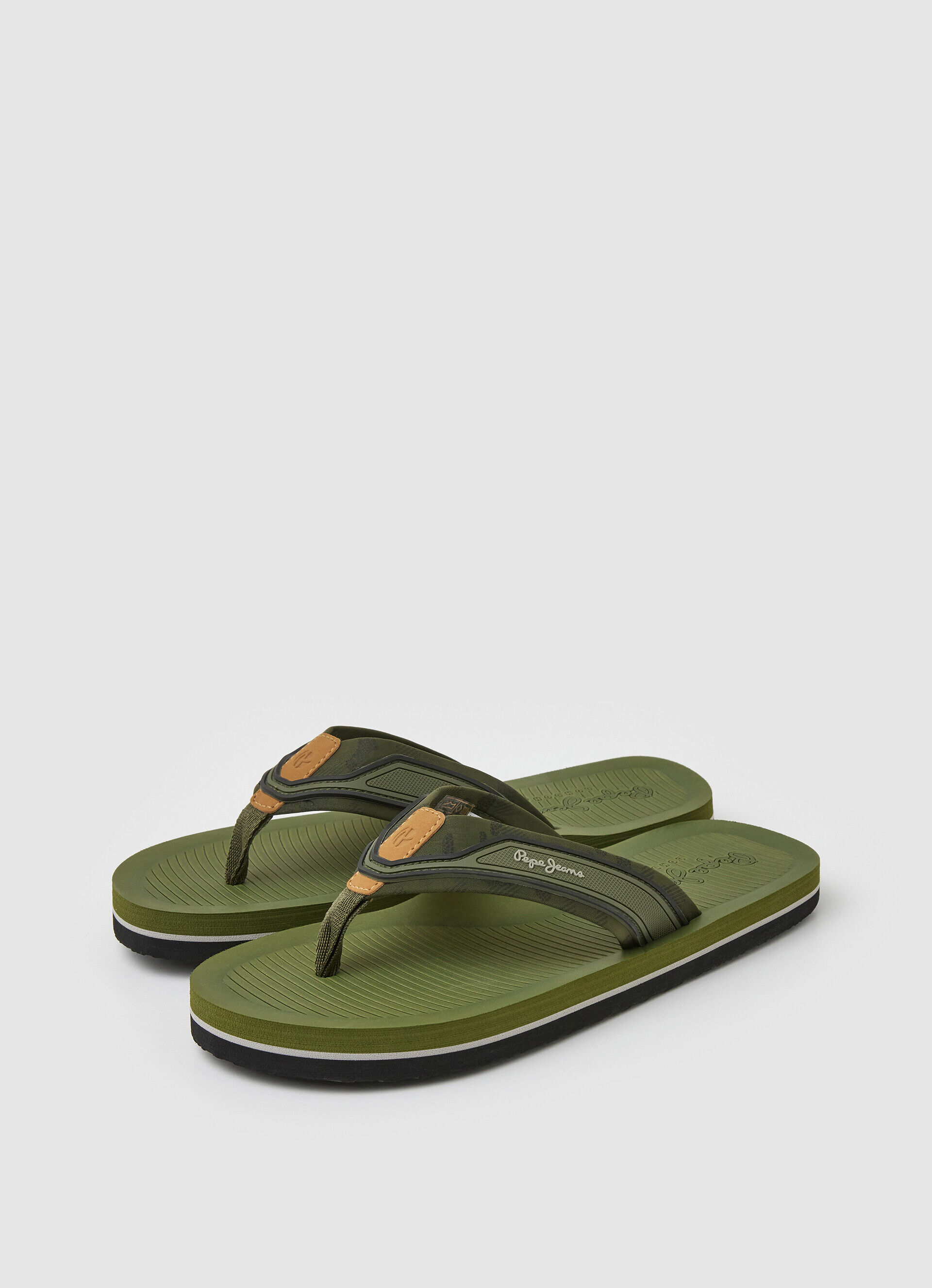 Chinelo de praia South Beach Camu - verde cáqui