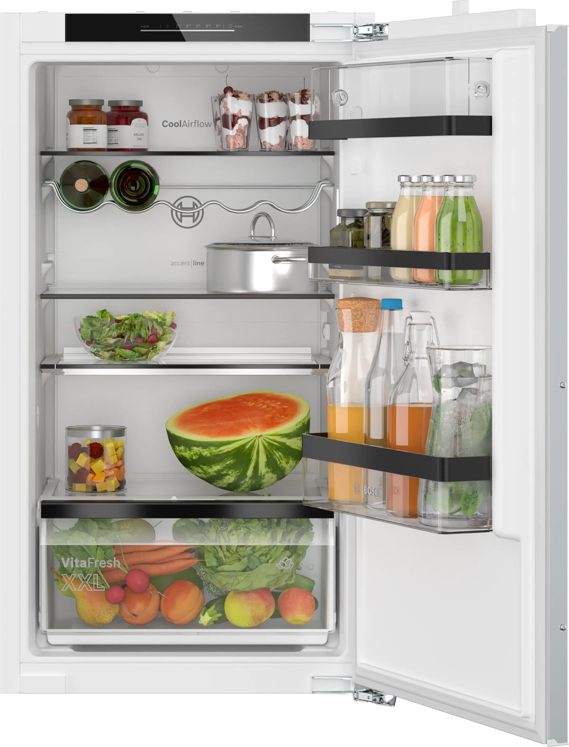 Serie 6 Inbouw koelkast 102.1 x 55.8 cm Vlakscharnier met SoftClose