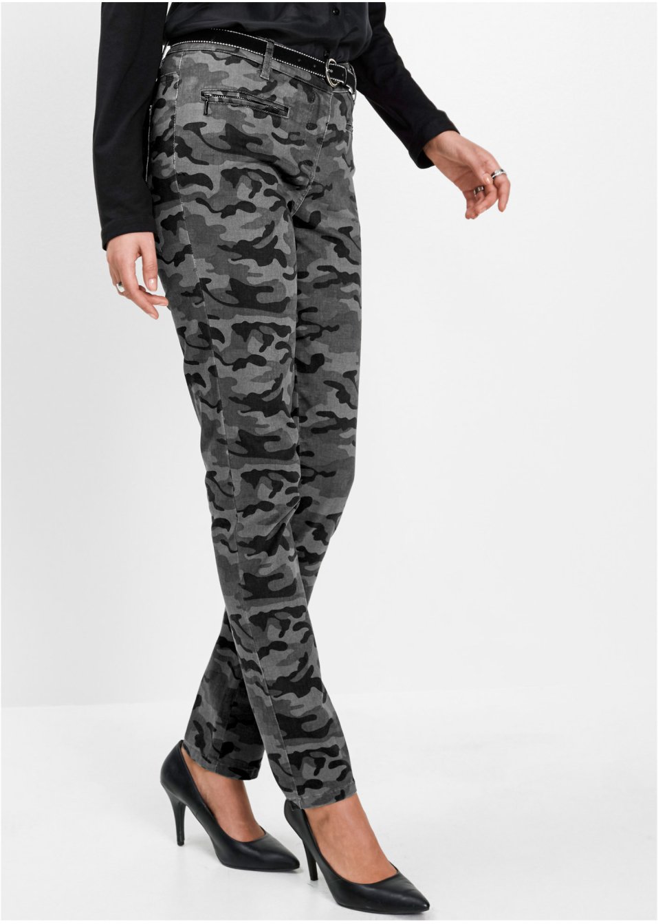 Pantalon extensible imprimé