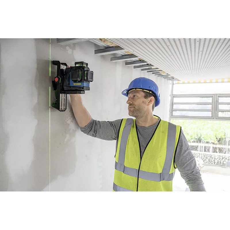 Laser Lignes Bosch Professional GLL 12V-100-33 CG + pince DK 20 + Batterie GBA 12V 4.0Ah