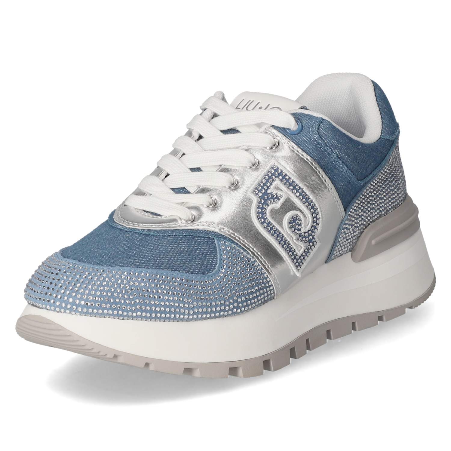 LIU JO Low Sneaker AMAZING 33 - denim silver