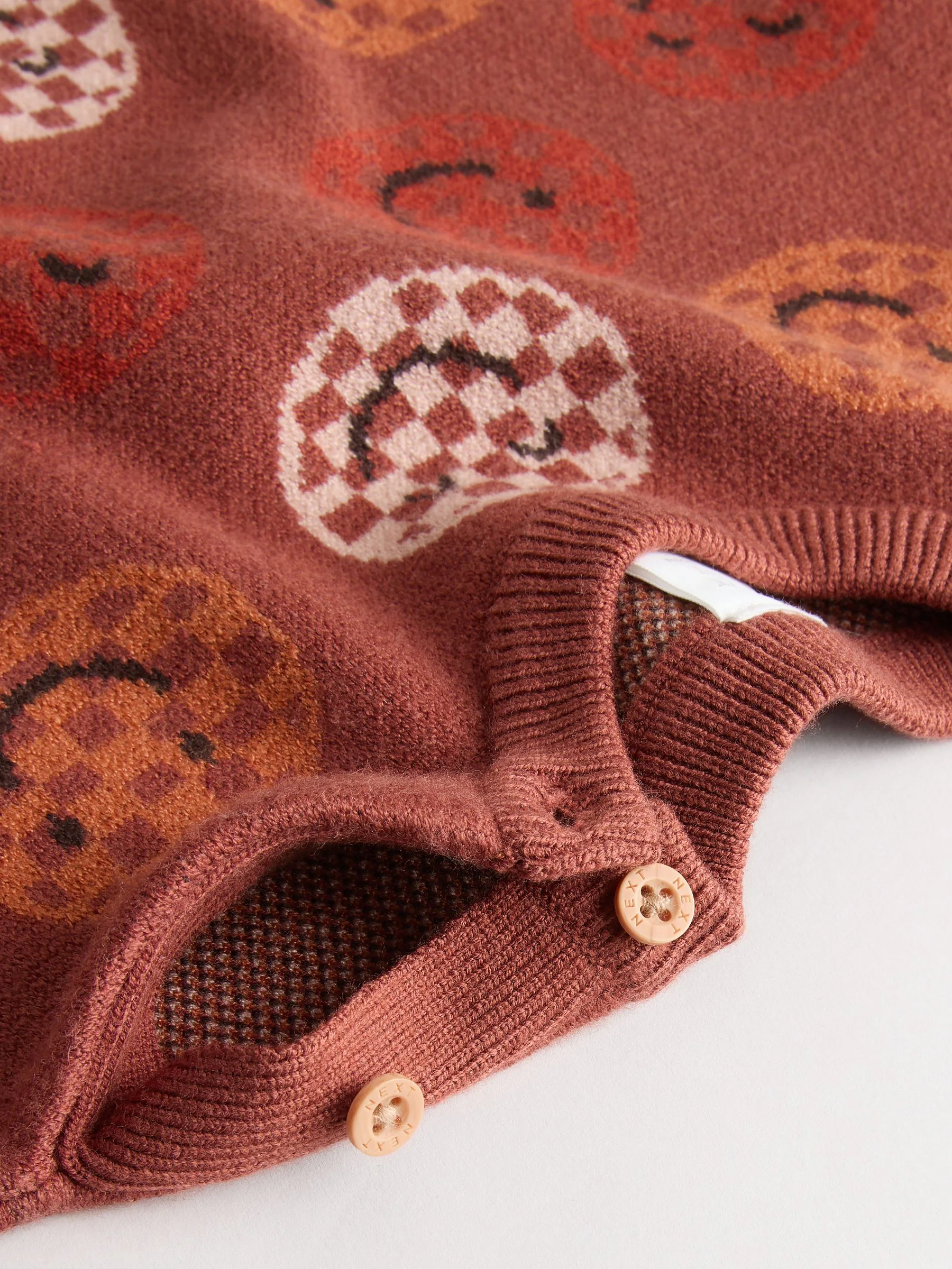 Roestbruin - Babyset van gebreide top en legging (0mnd-2jr)