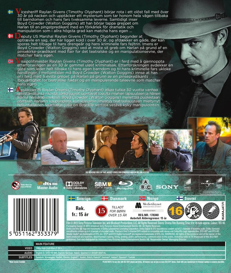 Justified - Sæson 4 - Blu-Ray