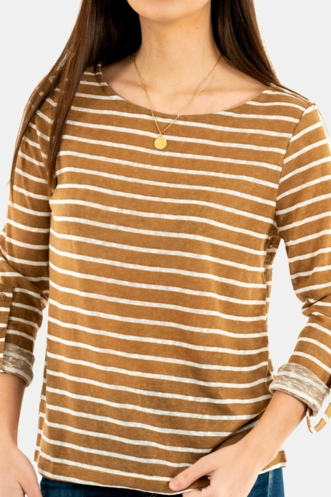 tee shirt manches longues only stephanie cloud dancer toasted co