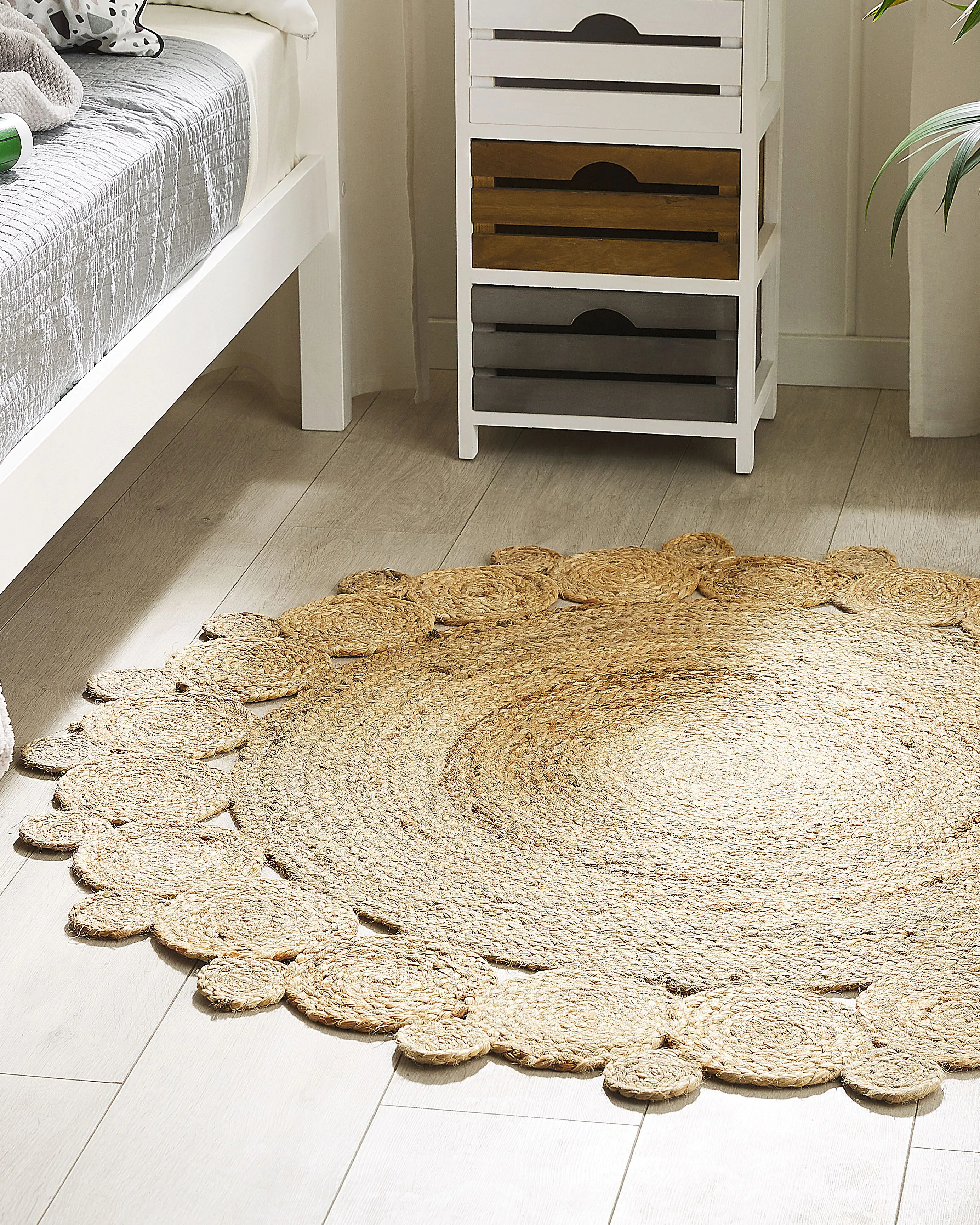 Vloerkleed GOLGEN Beige ø 120 cm Jute