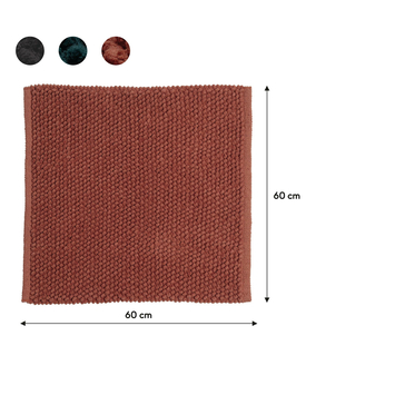 Sealskin badmat delhi 60x60cm donkerroze