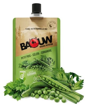 Purée énergétique Baouw Bio Salée Petit Pois/Céleri/Coriandre - 90g