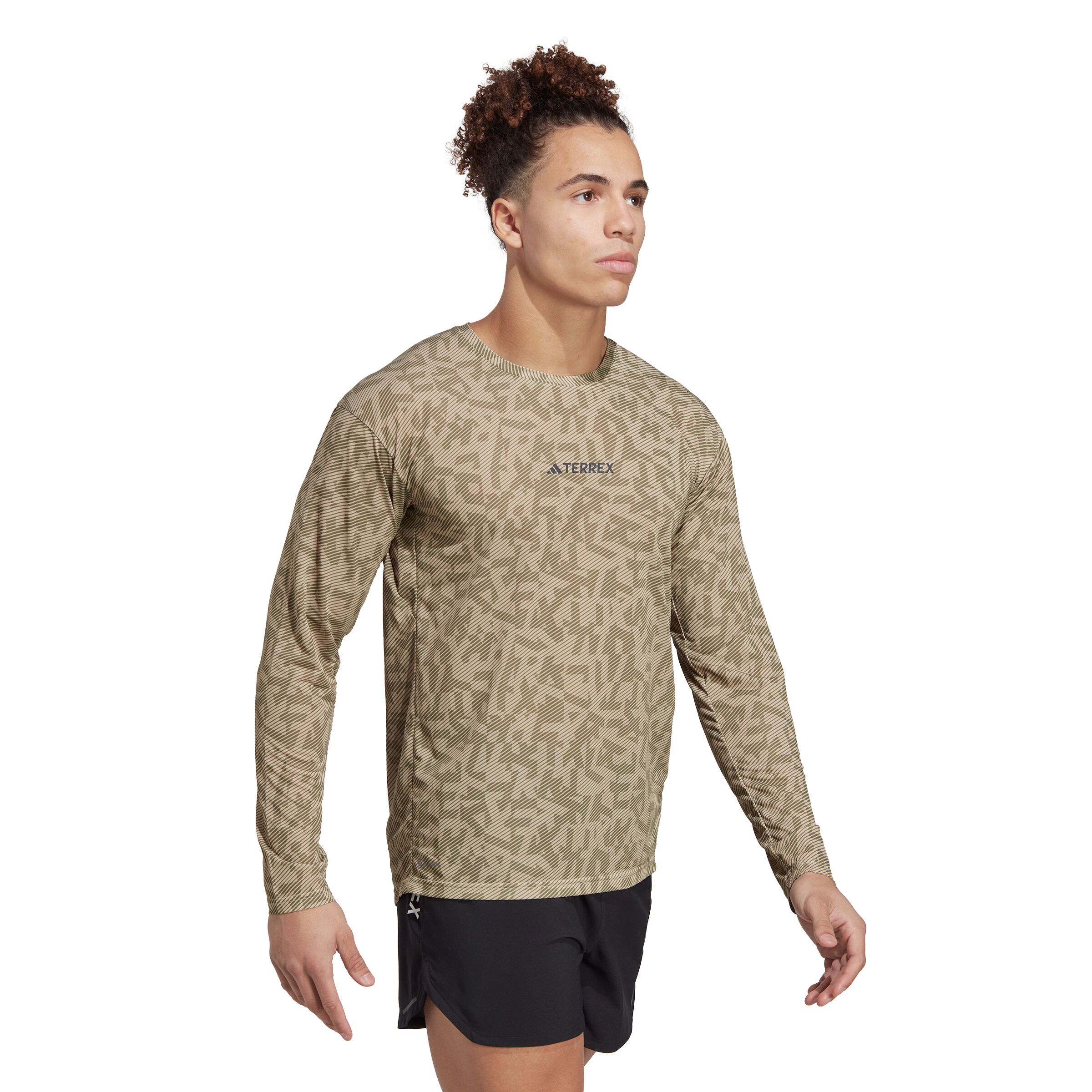 adidas Trail GFX Top De Course Hommes - Marron