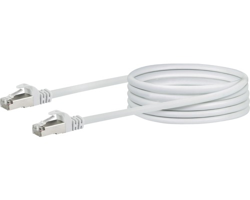 CAT 6 netwerkkabel SF/UTP 2x RJ45 connectoren 5 m wit Schwaiger CKB6050052