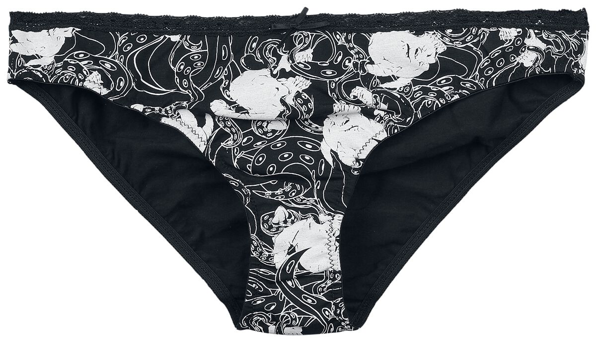 Lot de 3 culotte avec pieuvre | Gothicana by EMP Panty