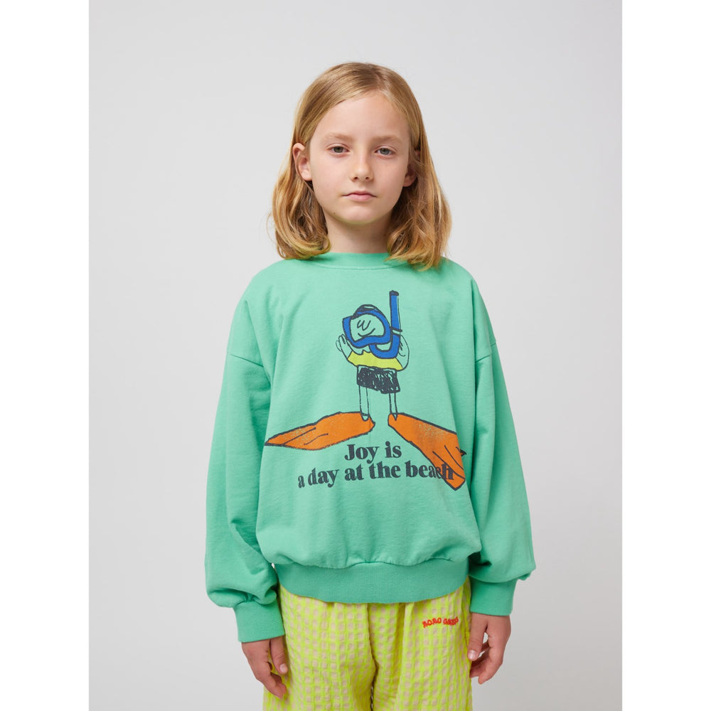 Køb Bobo Choses Lys Green A Day At The Strand Sweatshirt