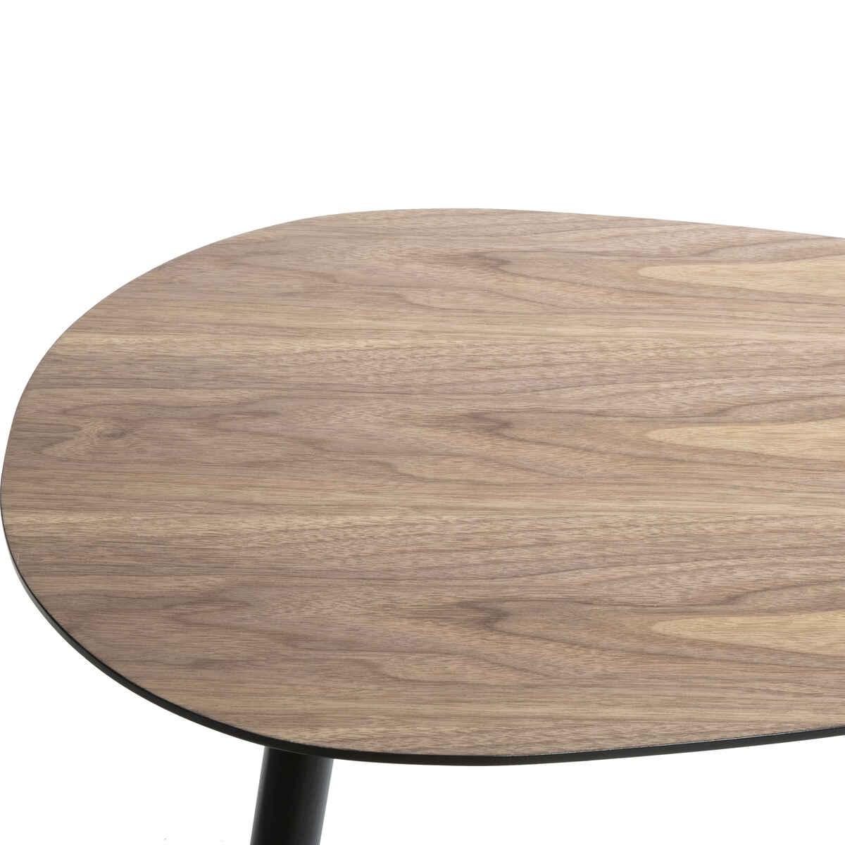 SET 2 TABLES BASSE MILEO EFFET NOYER
