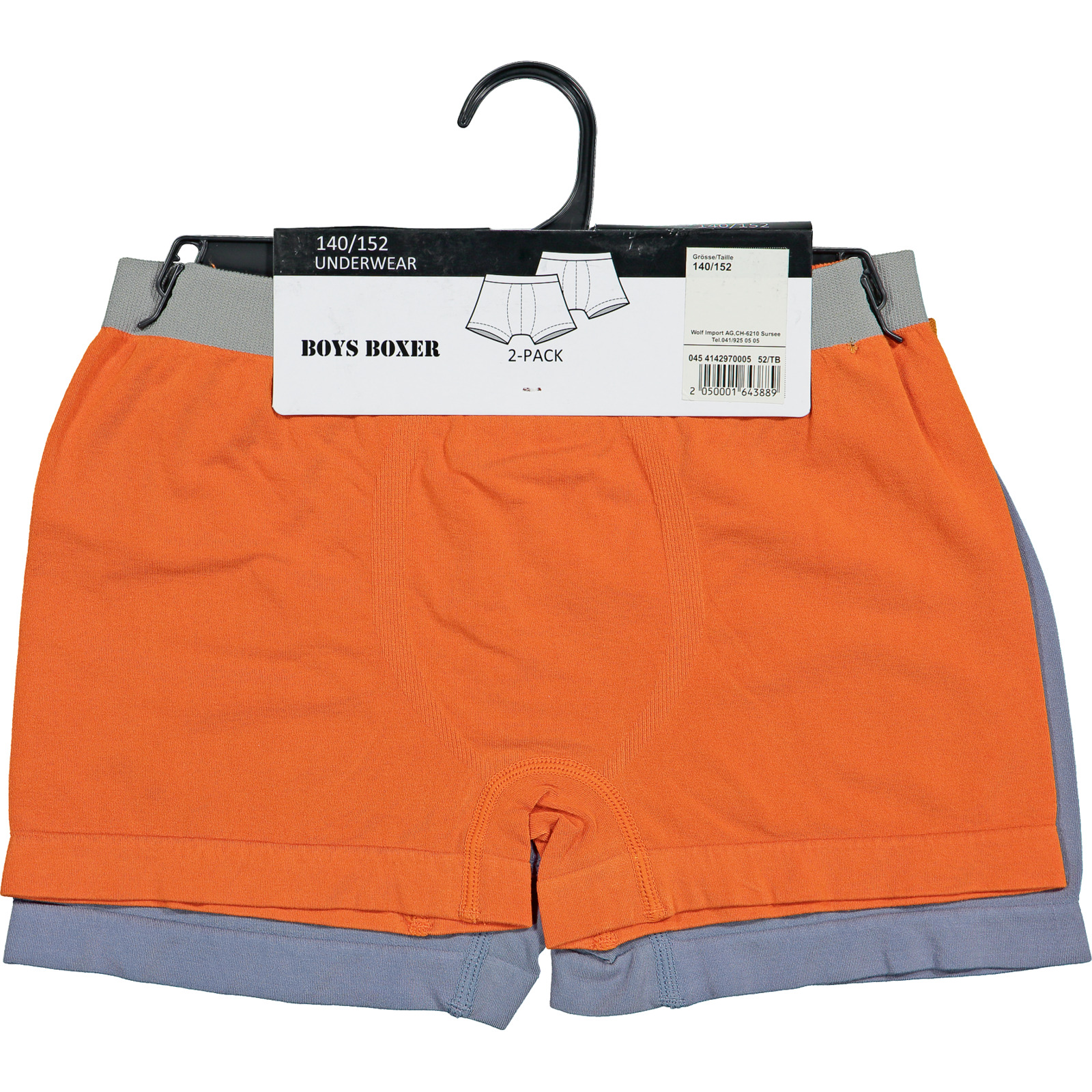 Knaben-Boxershort Seamless, 2 Stück