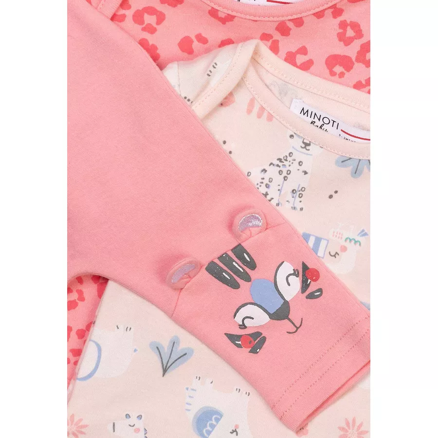 MINOTI Babyset 3-tlg. KorallrotApricot