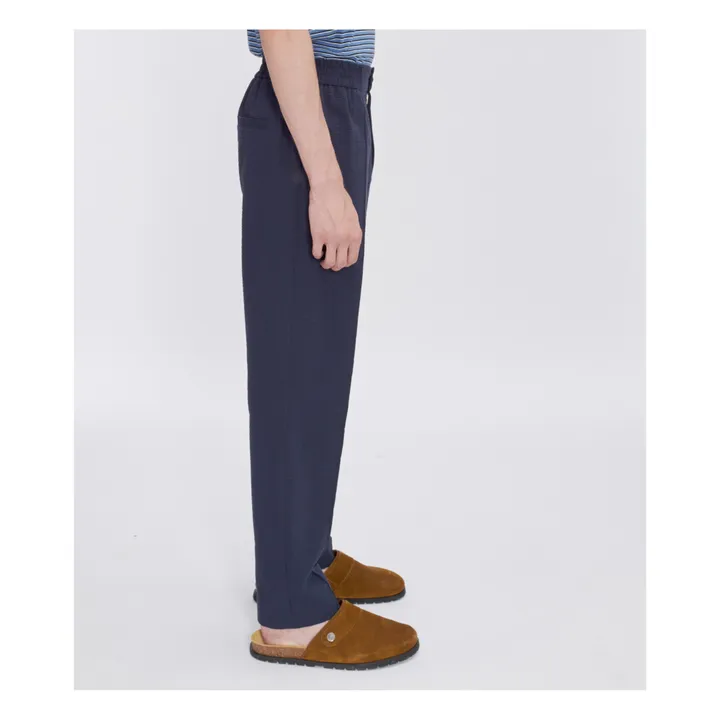 A.P.C. Pantalon Elastiqué Joaquin Coton | Bleu marine