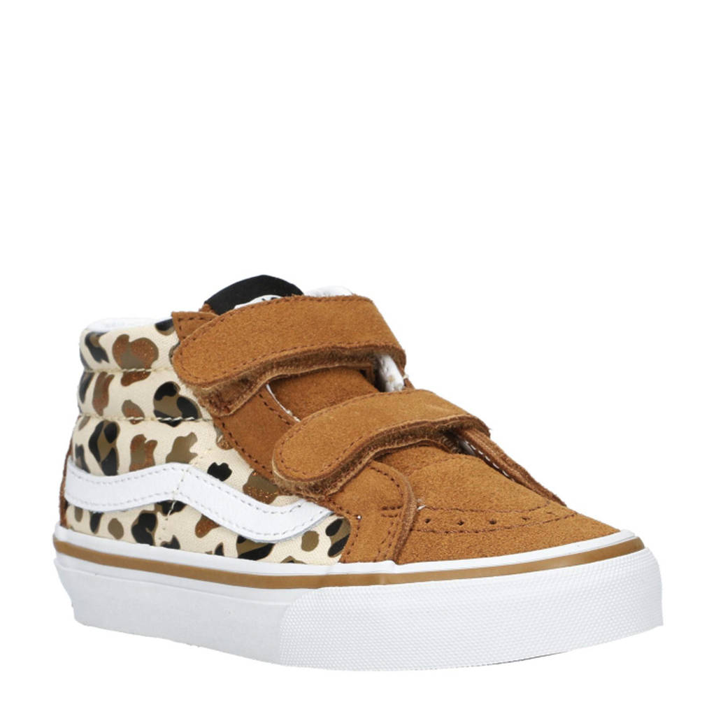 VANS SK8-Mid ReissueLeopard Glitter sneakers camel/ecru/bruin