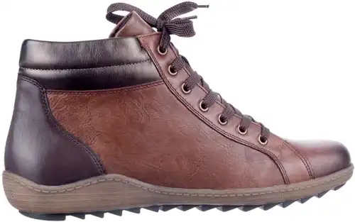 Remonte bruin combi R1458-22 - maat 45 veterboot bruin combi - maat 45 Calandschoen