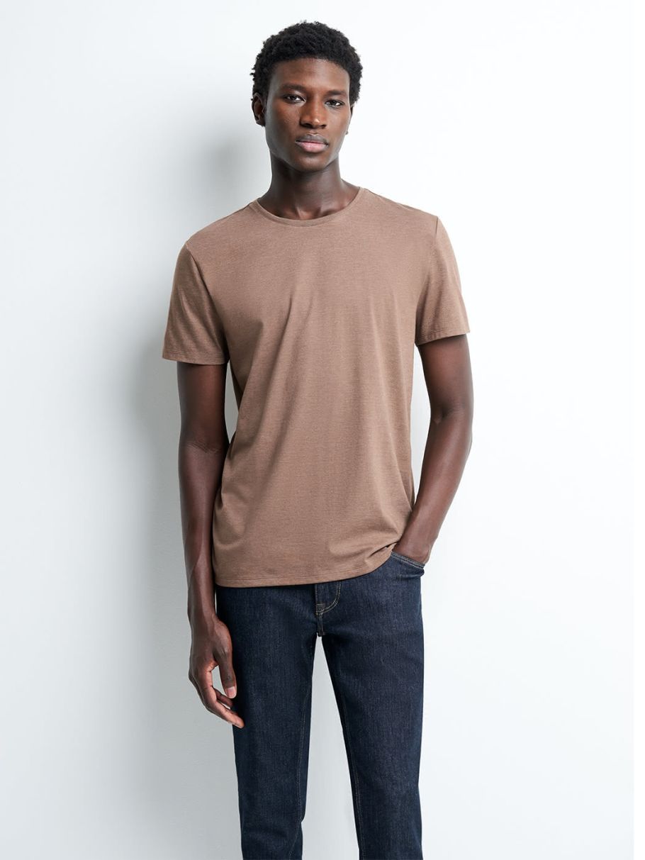 Tee-shirt en coton supima® uni