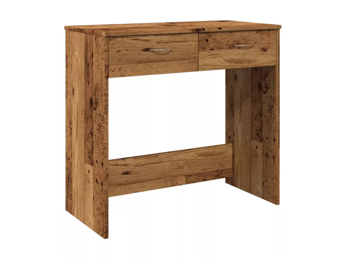 Bureau style vieux bois 80x40x75 cm bois d'ingénierie