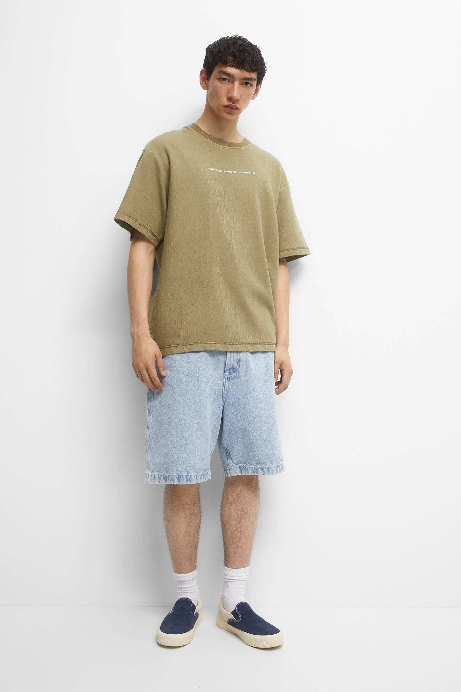 CAMISETA DE MANGA CURTA - CÁQUI