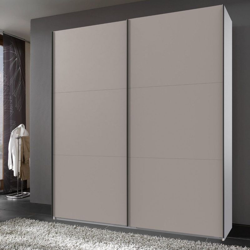 Oss - Kledingkast - Bruin/Grijs/Taupe - Spaanplaat