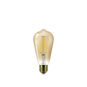 Philips LED edison E27 50W filament goud dimbaar