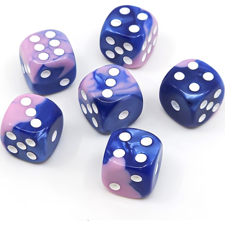 Games for fun marmor terning 6-pak lilla