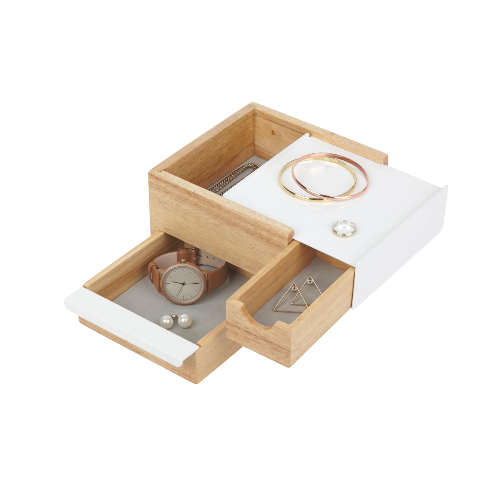 Schmuckhalter Stowit Mini, Weiss