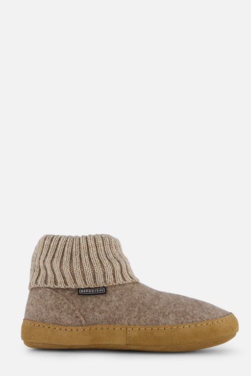 Bergstein Cozy Lux Pantoffels beige Textiel