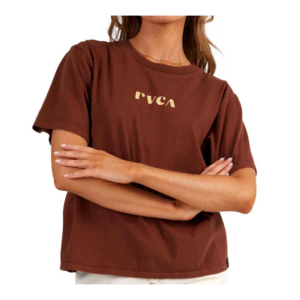 Rvca GOGO EASY - Tee-shirt Femme cappuccino